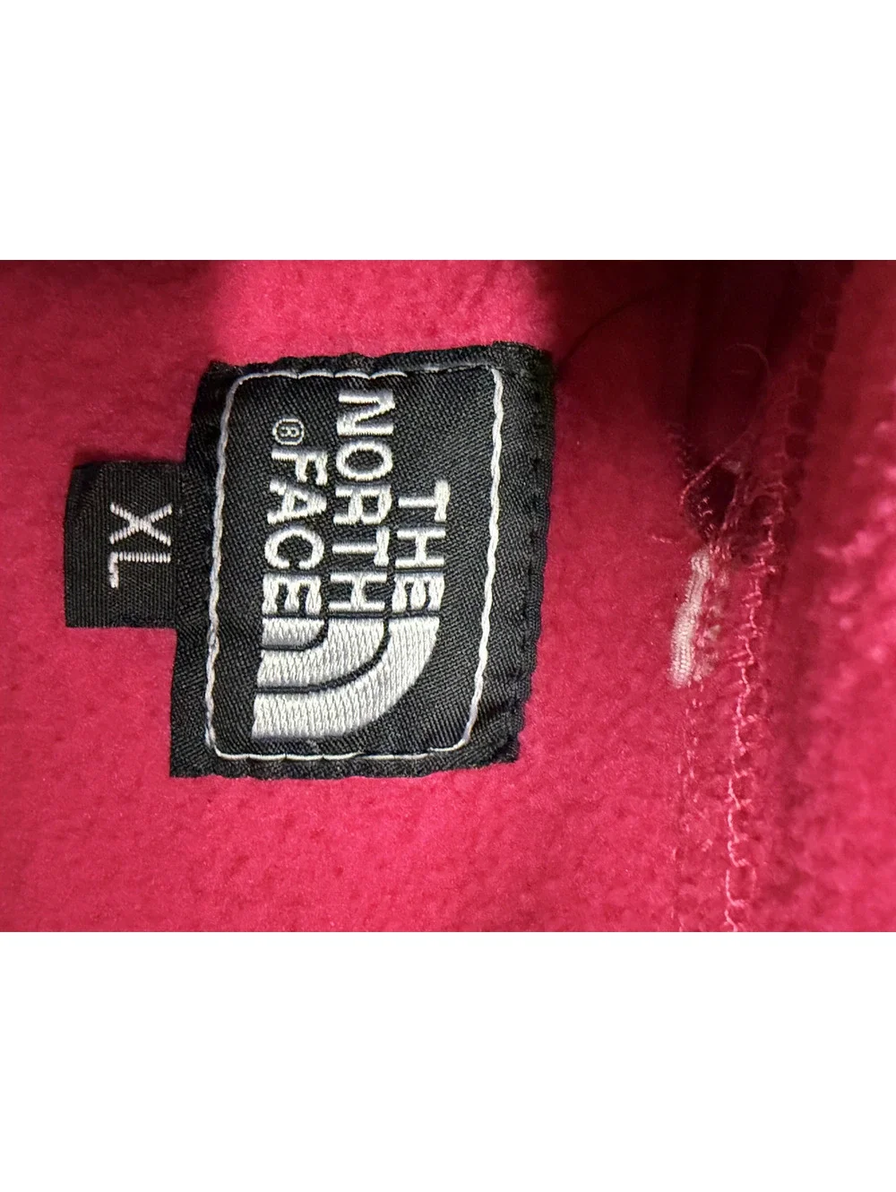The North Face Women's XL Pink and Burgundy Fleece Jacket